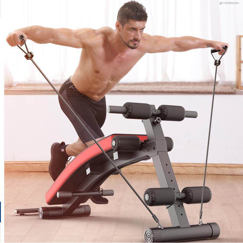 多功能仰卧起坐仰卧板运动健身器材家用健腹板收腹器仰卧起坐板