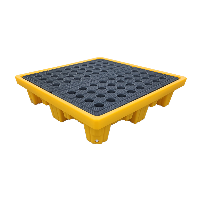 危废防泄漏托盘化学品防渗漏托盘油桶二次容器机油桶盛漏平台滚塑