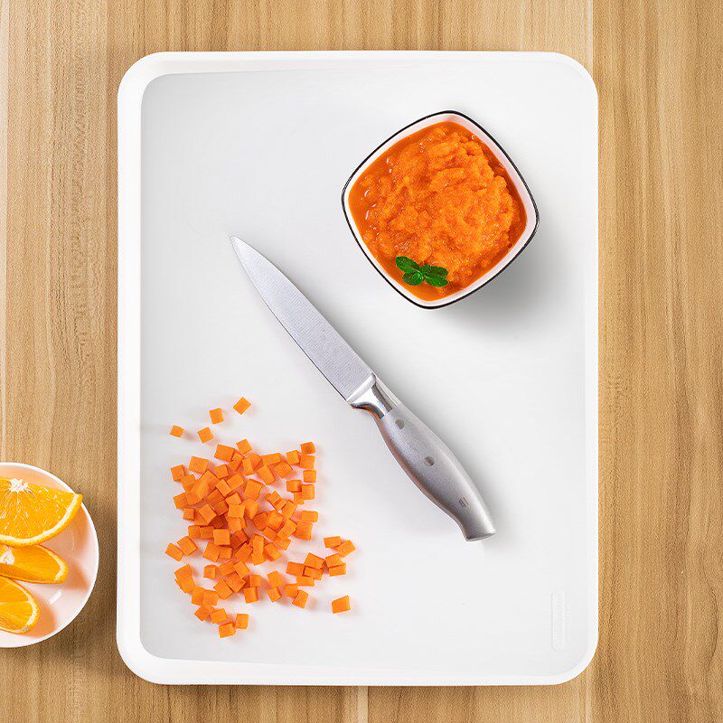 Asvel原装进口菜板家用双面切菜板熟食砧板塑料水果粘板