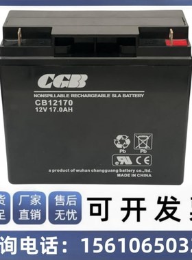 CGB长光蓄电池CB12170 12V17AH 电梯 照明 免维护 UPS电源 消防