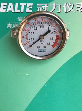 YTN60ZT卡子式压力表0.6,1,1.6,2.5等MPA青岛冠力特种仪器仪表厂