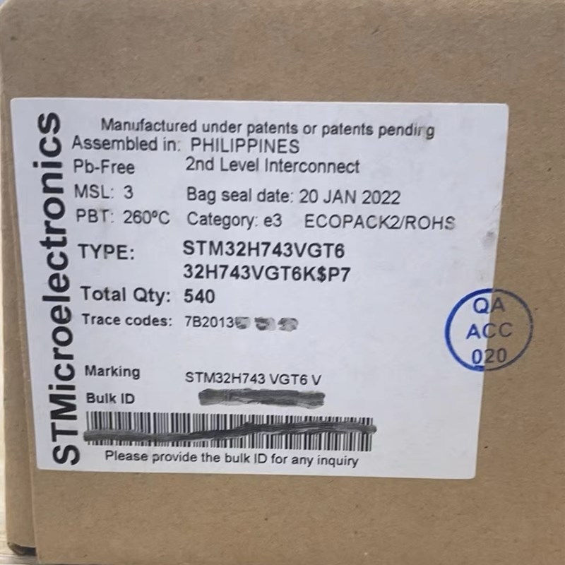 原装 STM32H743VIT6 VGT6 全新32位微控制器MCU单片机芯片ARM特价