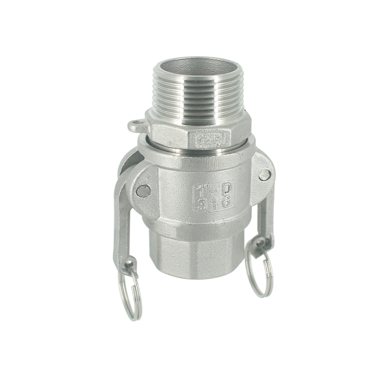 304不锈钢内外丝快速接头套装f+d型把扳式快接卡扣水泵用油管螺纹