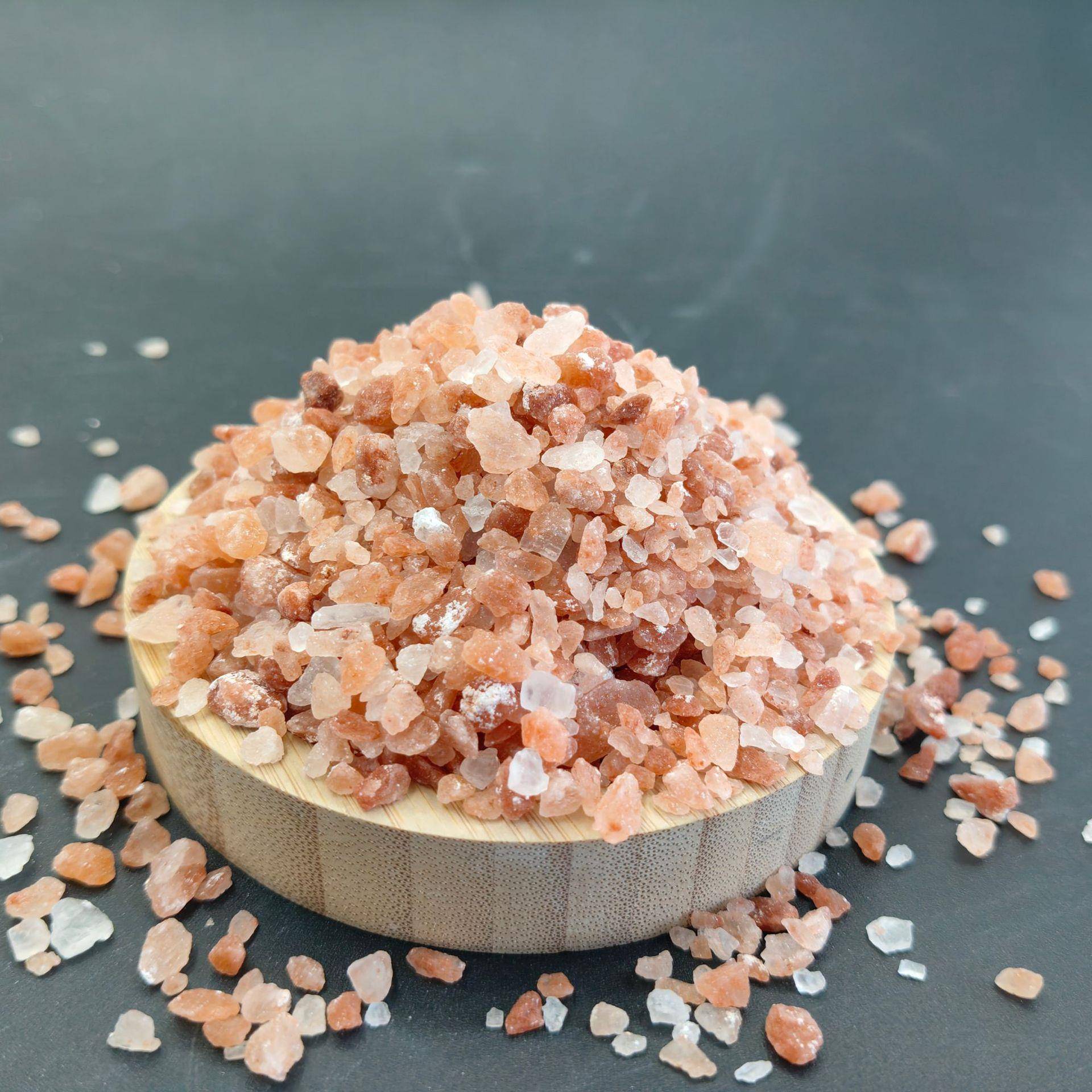 喜马拉雅玫瑰盐原石盐灯矿物盐泡澡足浴汗蒸房用玫瑰粉盐水晶盐