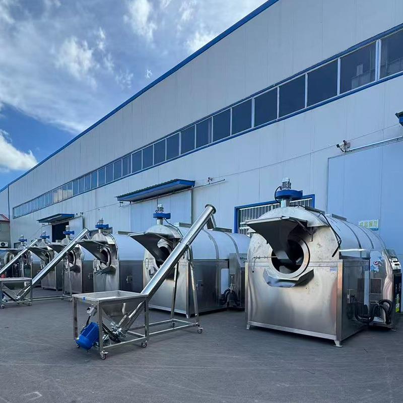 燕麦大麦炒货机大型电磁加热炒货机五谷杂粮大豆饲料炒料机商用