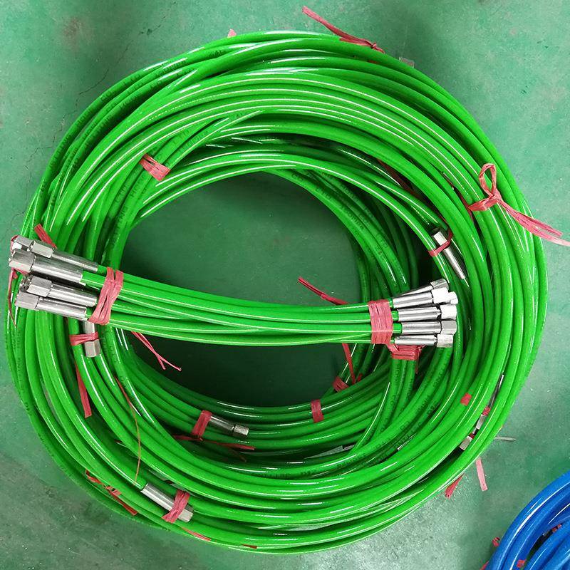 1-280mpa超高压软管聚氨酯液压工程机械油管钢丝缠绕水清洗专用管