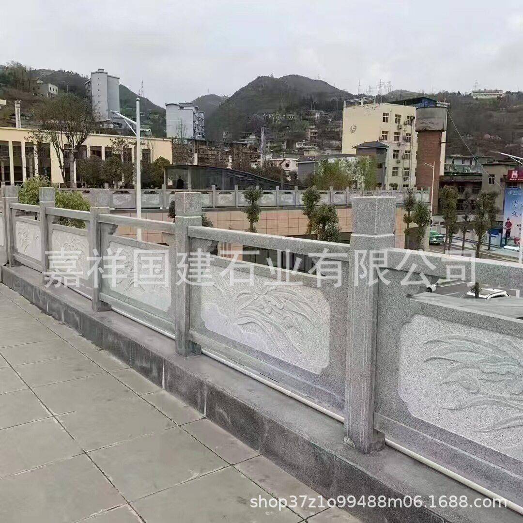 天然大理石石栏杆别墅庭院围栏护栏桥梁寺庙围栏阳台围栏石栏杆