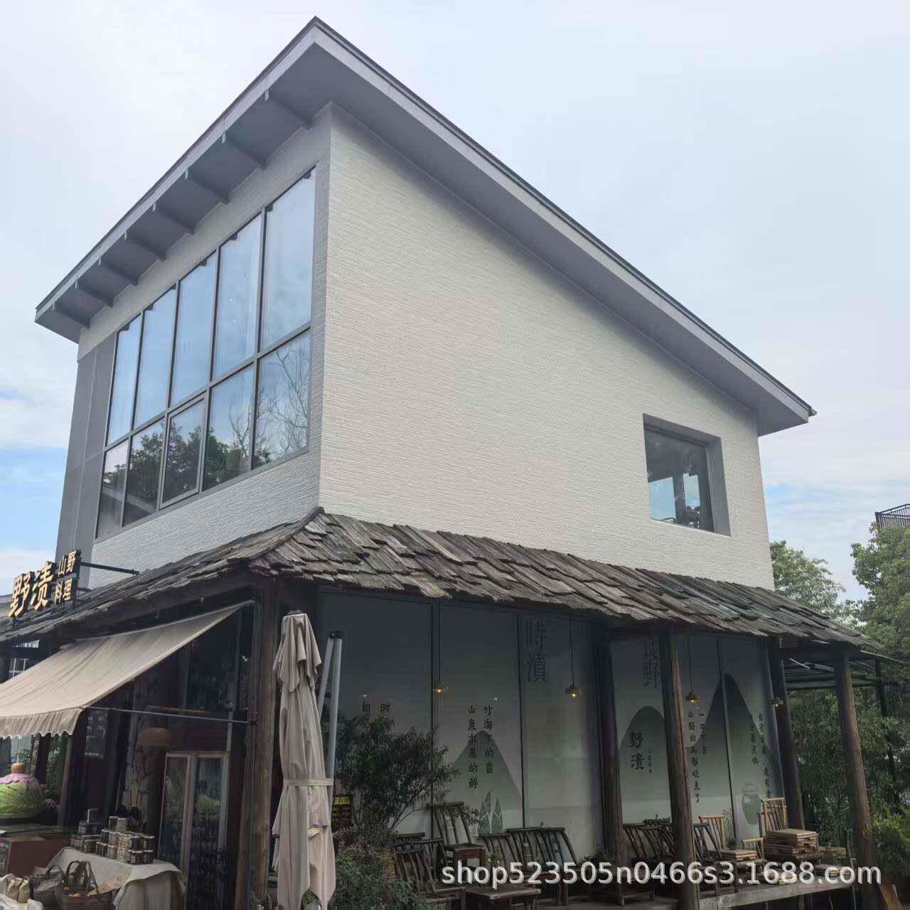 纤维水泥外墙板厂家直供表面自清洁进口涂料可裁切寄样