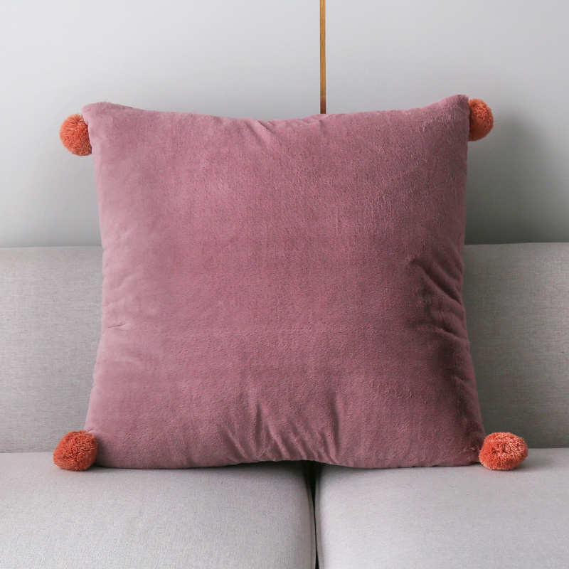 墨绿色客厅沙发靠k垫绒布大抱枕轻奢超大号靠枕套正长方形大尺寸6