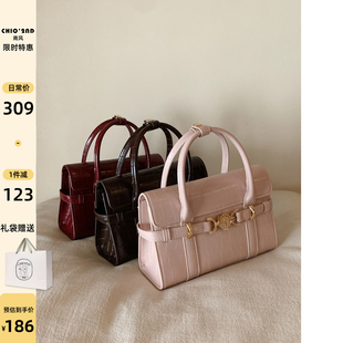 日常通勤粉色手提包单肩斜挎包 2025新款 南风Chio2nd 小方包包女式