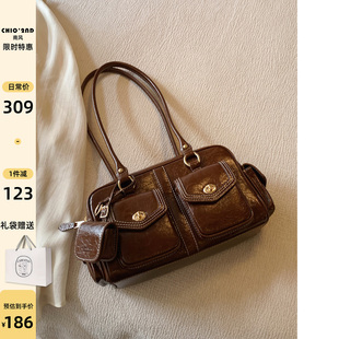 南风Chio2nd 秋冬上班通勤单肩包波士顿手提包 枕头包包女2025新款