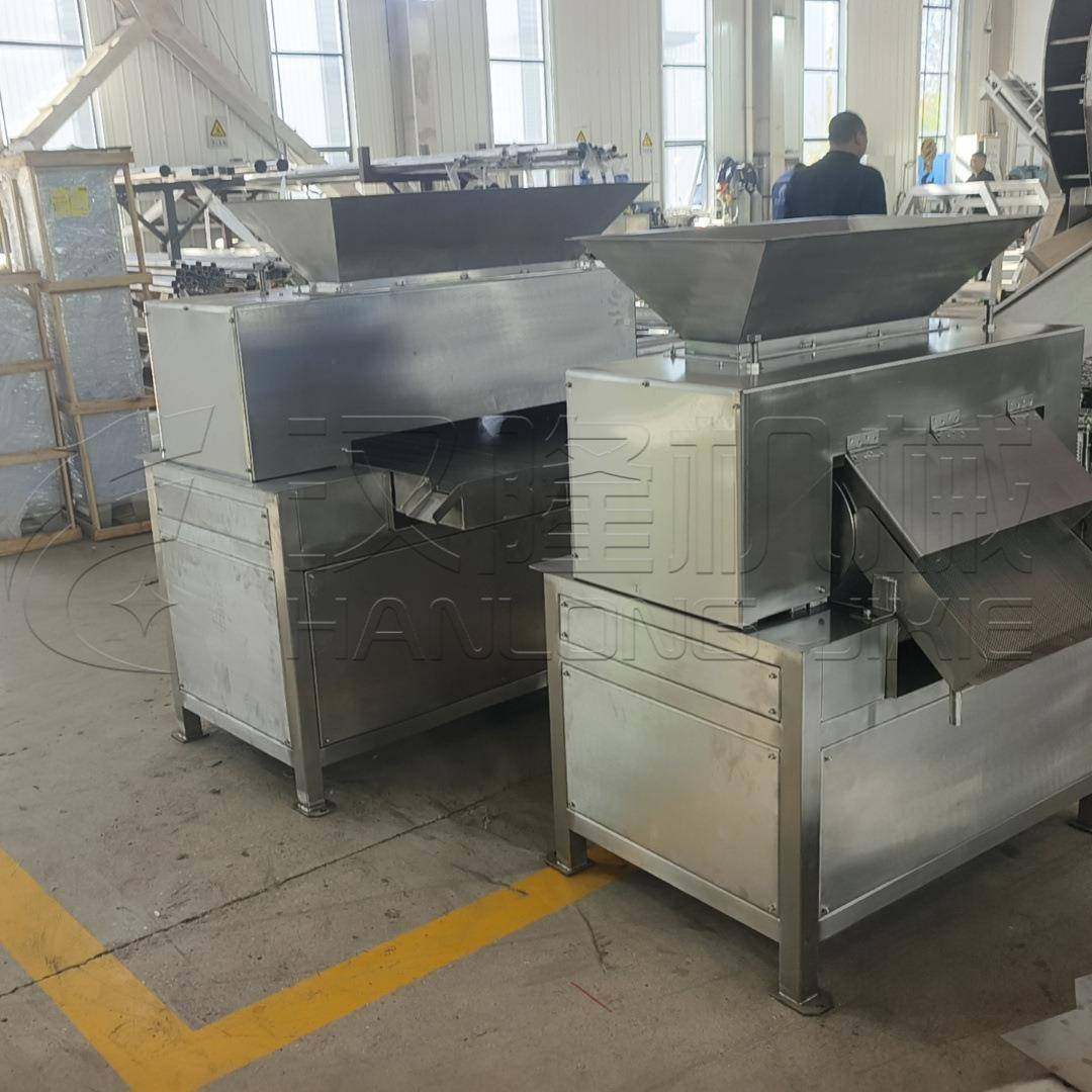 厂家优惠出售不锈钢水果对辊榨汁机火龙果柠檬柑橘橙子柚去皮榨汁