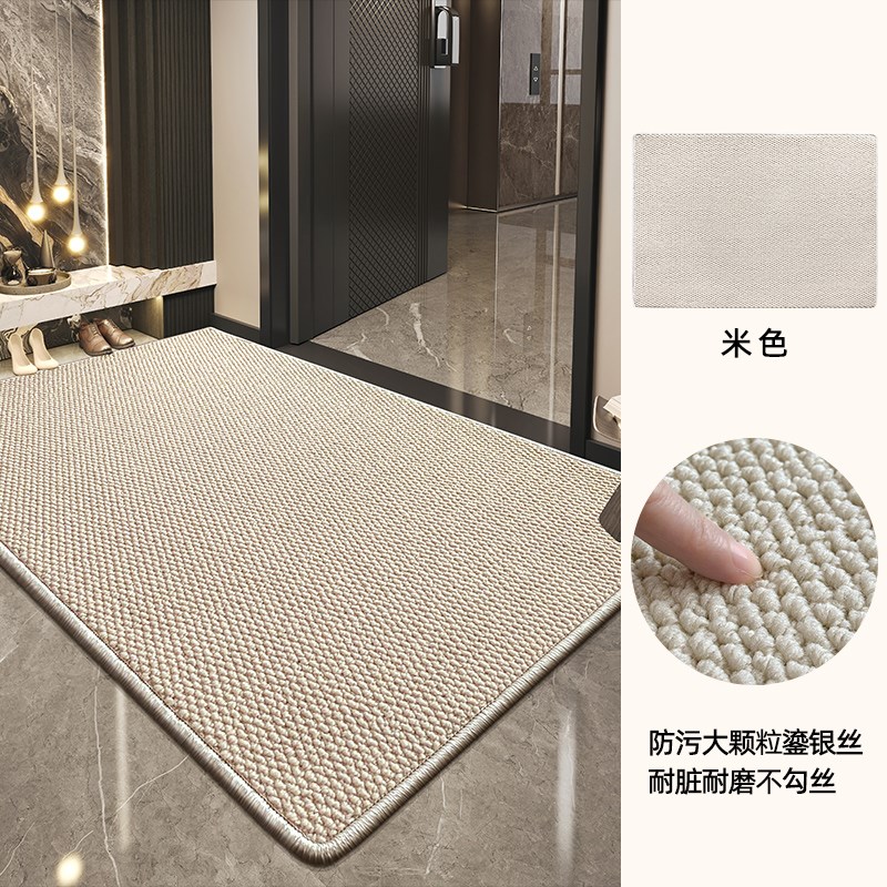 入户地垫门垫地毯门n口玄关家用高级感轻奢高端耐脏防滑可裁剪灰