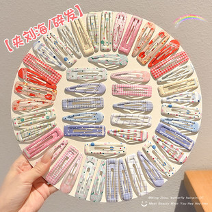 儿童发夹女孩刘海侧边碎发小夹子头饰女童宝宝彩色bb夹一字夹发卡