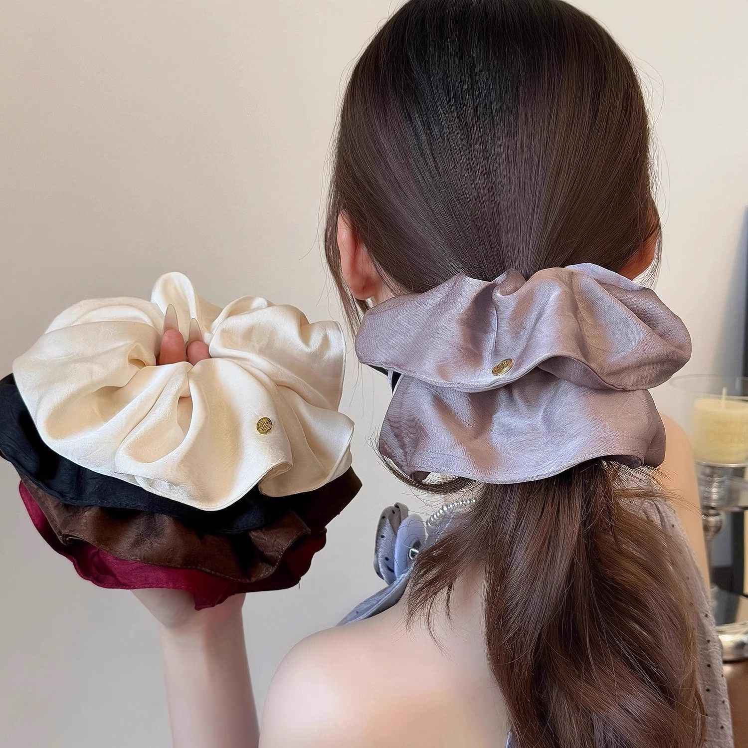 大号缎面金标大肠发圈