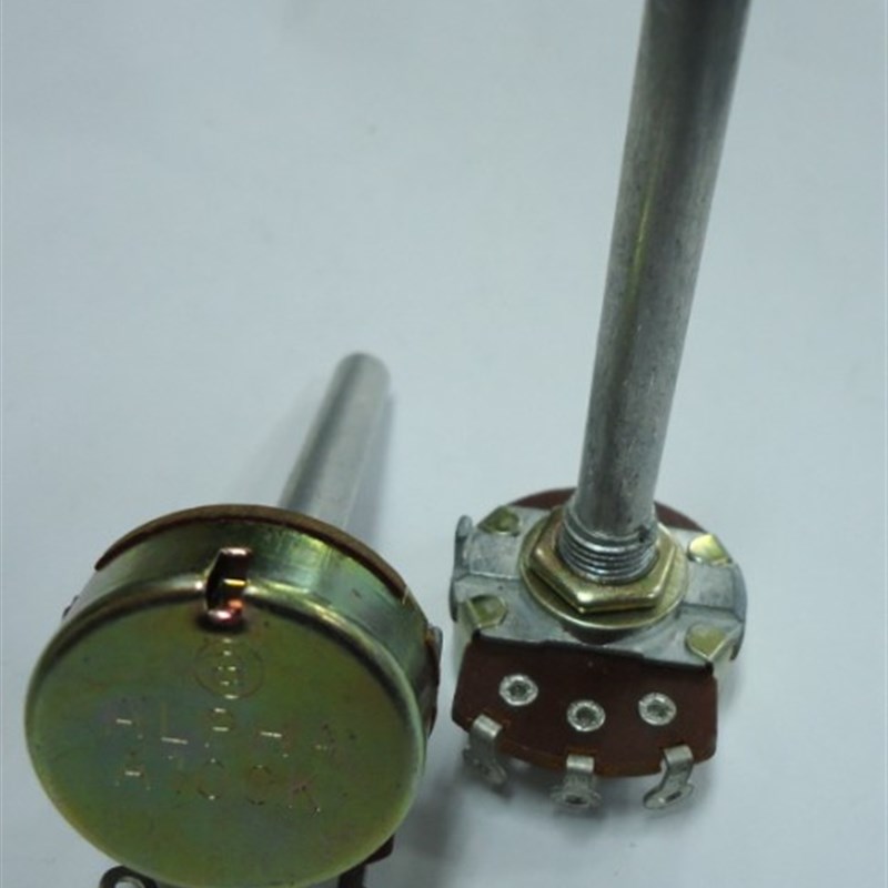 台湾ALPHA艾华产电吉他游戏机电位器单联RV24AF-10 A100K 50R