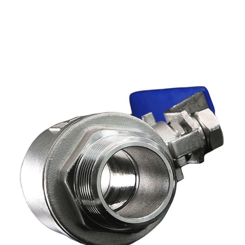 304不锈钢二片式球阀/双外丝球阀两片式4分1寸外螺纹阀门开关4分