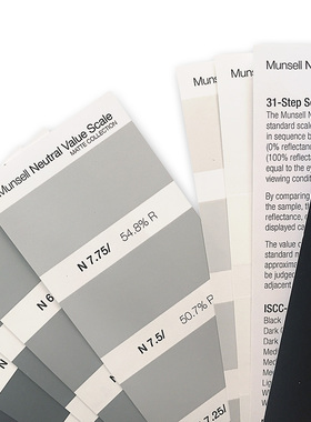 美国蒙赛尔孟赛尔明度精选色卡Munsell-4标准色卡M50135M50130