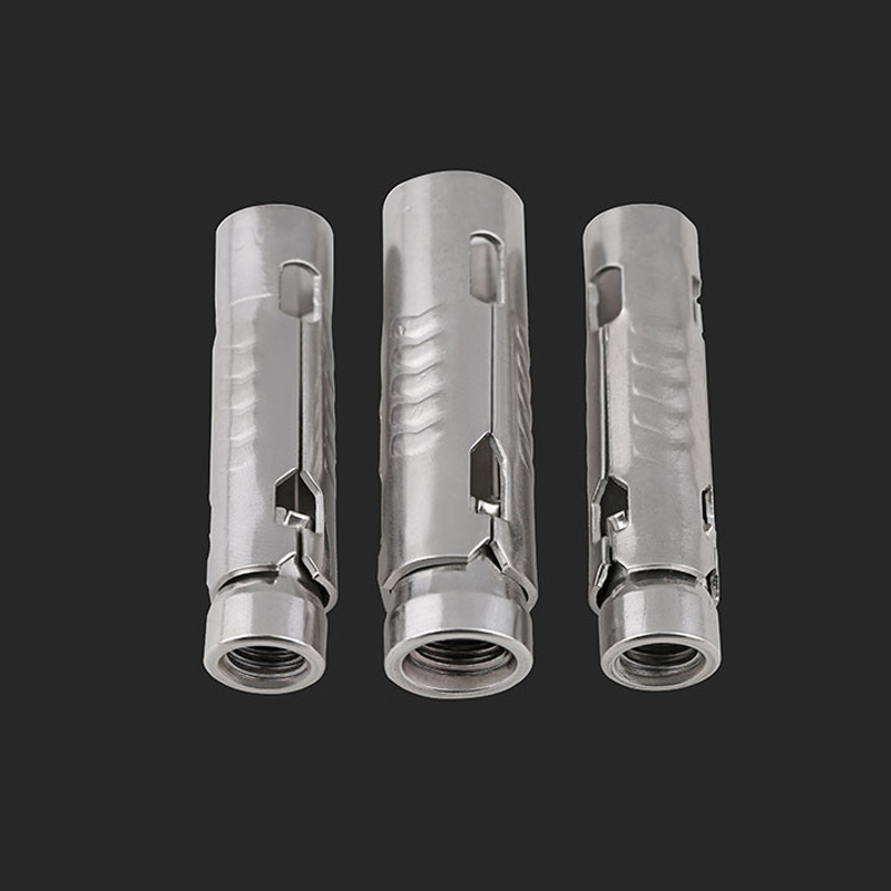 304不锈钢鱼鳞管三片式壁虎201内膨胀螺丝吊顶一体拉爆膨胀管螺栓