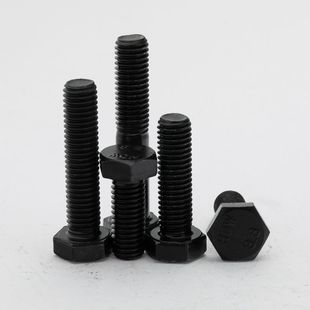 GB5783 发黑8.8级外六角螺丝螺栓六角头加长M16M18M20M24 5782