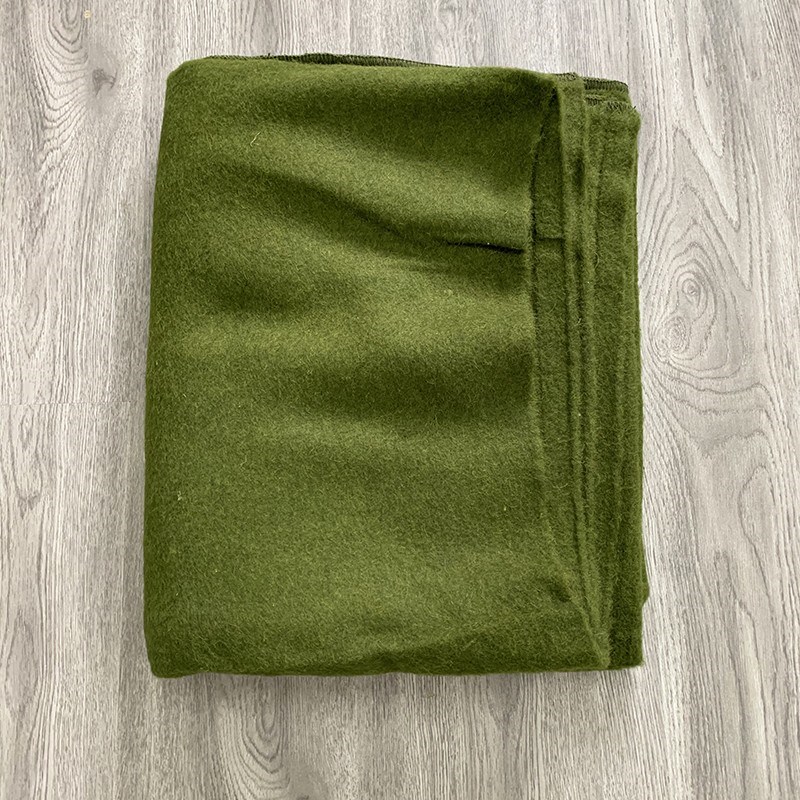 老式库存87式毛毯不包边2千克草绿军绿毯冬季羊T毛羊绒毯加厚保暖