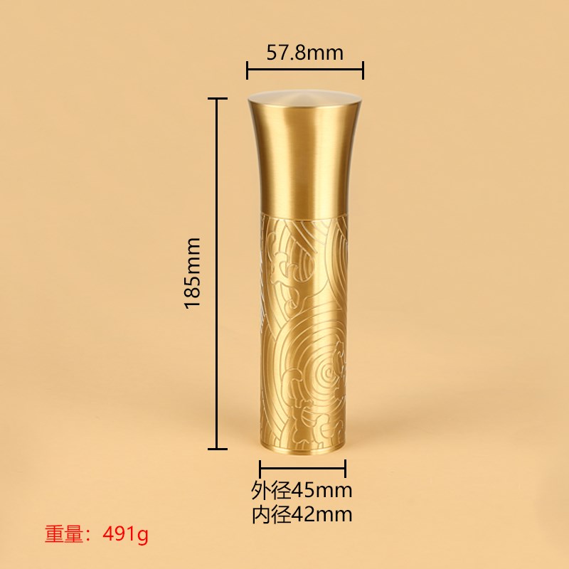 新中式黄铜精雕花纹铜套封底w二头通红木沙发床护套五金装饰铜脚