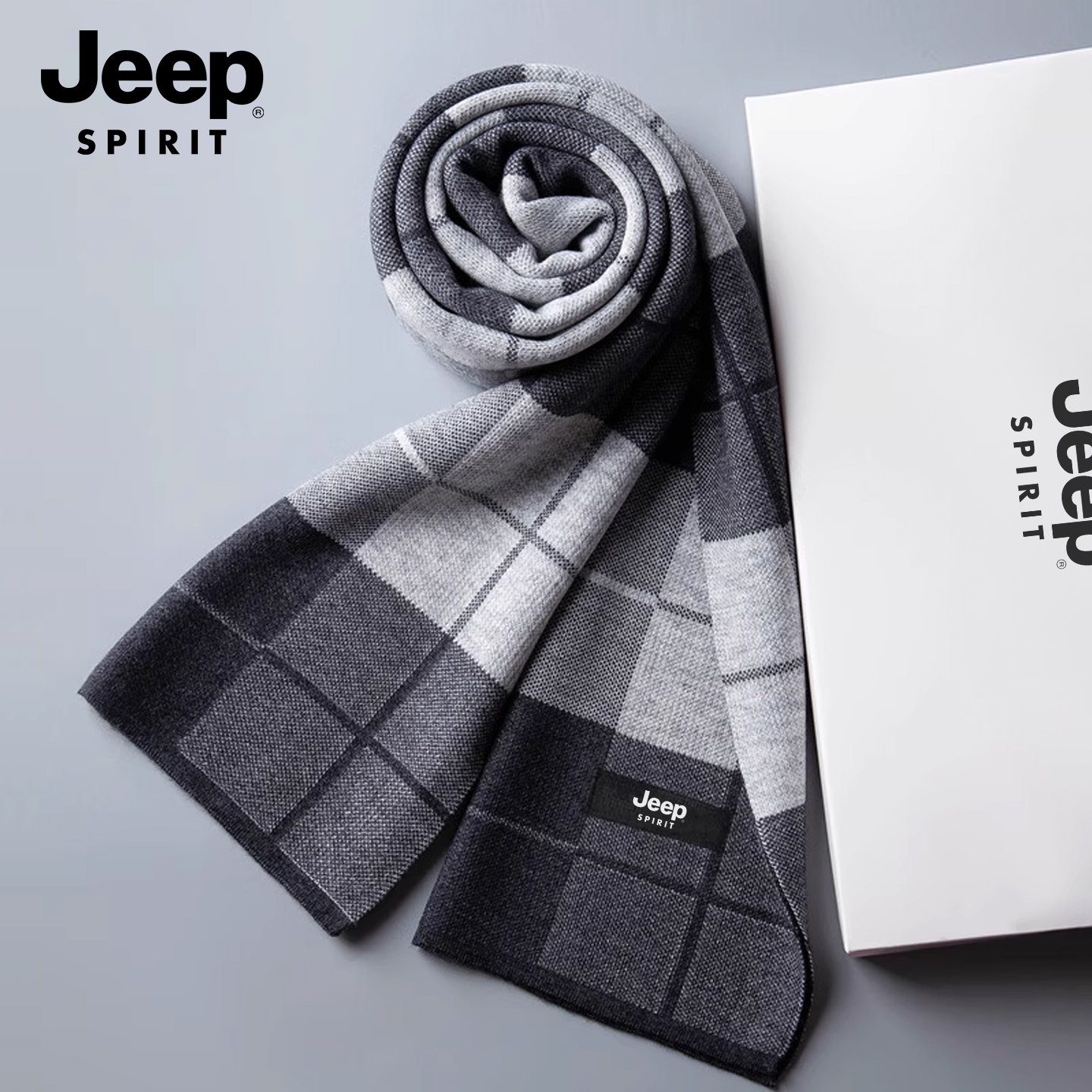 围巾男士秋冬季2025新款加绒加厚