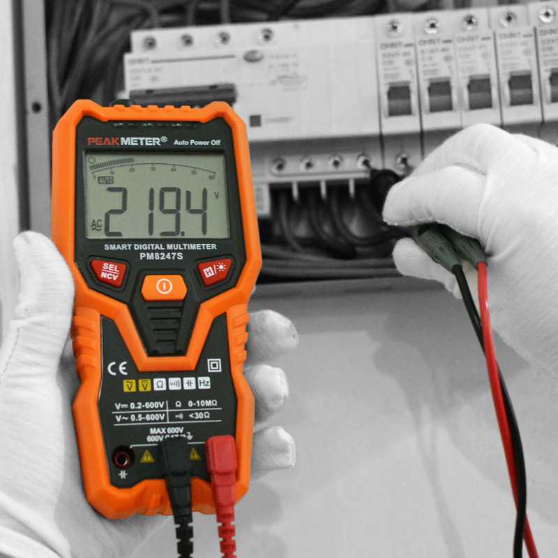 华谊PM8248S多功能防烧万用表数字高精度全自动维修电工多用电表