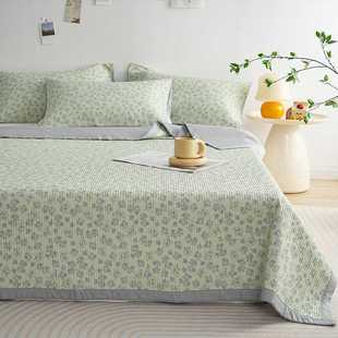 2025新款 云小棉夹棉绗缝床单榻榻米 A类双面天丝棉床盖三件套夏季
