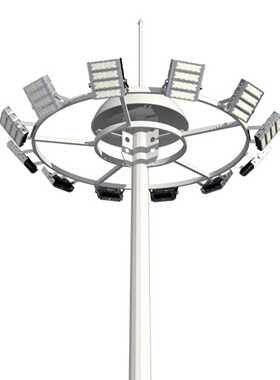 定制30mLED高杆灯带升降25米厂家彝族足球广场灯户外防水升降式