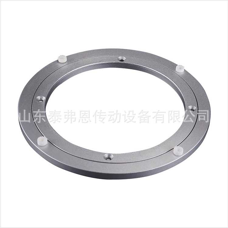 餐桌转盘底座轴承静音铝合金旋转桌子实木大理石玻璃圆桌