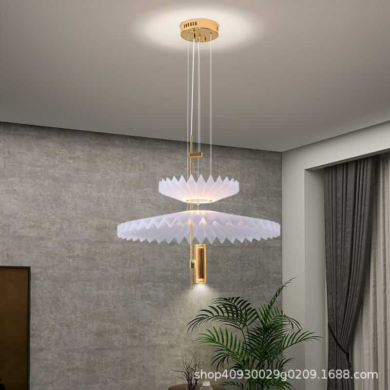 后现代极简约个性创意餐厅火烈鸟吊灯具咖啡厅展馆设计师艺术装饰