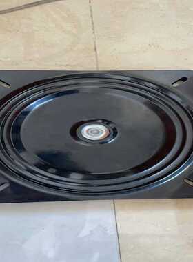 14寸345mm铁转盘加重型满珠黑色360度加厚方形工业转盘C36