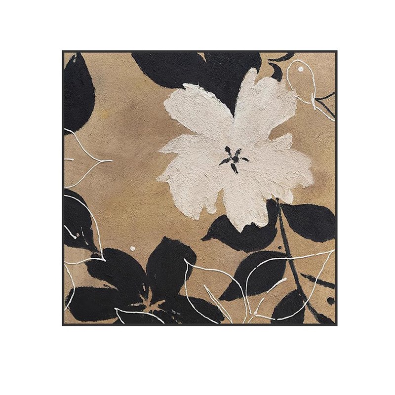 客厅沙发背景墙装饰画定制花卉简约玄H关画酒店卧室床头画茶餐厅图片