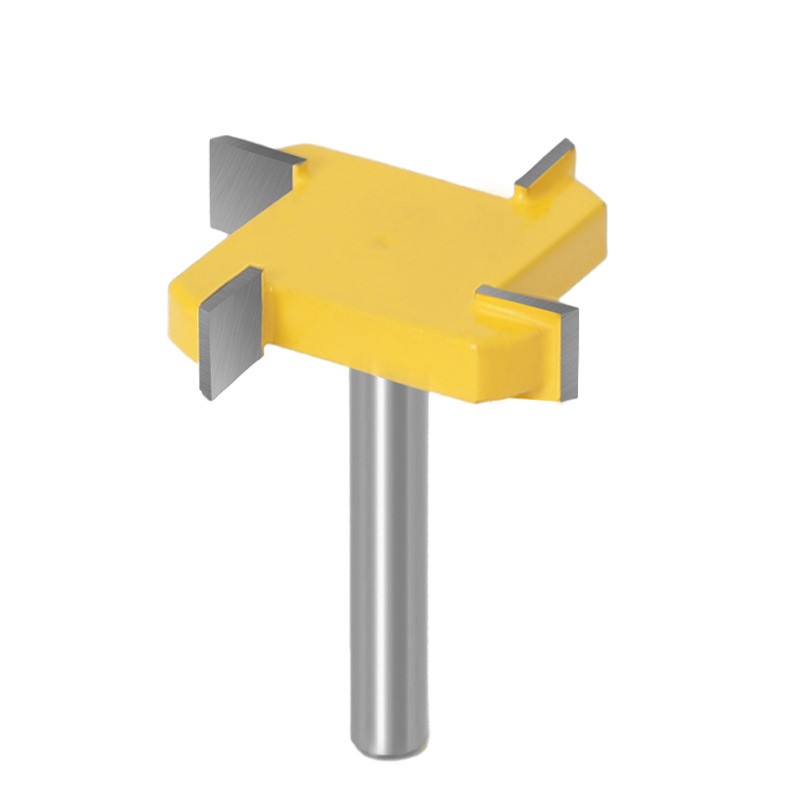 四刃T型刀1/4柄6柄开槽刀木工刀进口料工业级 四齿T型刀