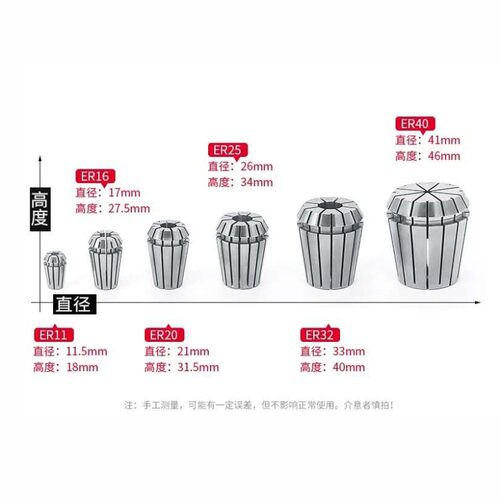 中台GOC高精度ER夹头ER32筒夹刀柄内芯哨嘴ER32刀柄内卡嘴机床附