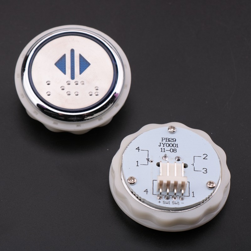 适用于西继迅达OTIS申龙电梯按钮PB29 JY0001蓝光 开孔尺寸37mm