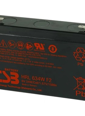 希世比CSB HRL634W F2 6V34W通讯服务器 华为储能设备用蓄电电池