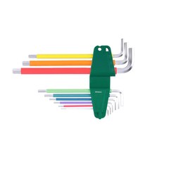 彩虹系列9件特长内六角扳手组套09103CH