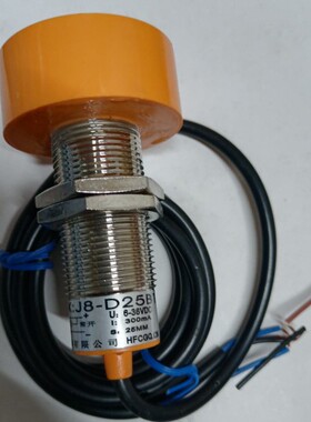 杭法接近开关传感器J8-D25B1  3线NPN常开  6-36V 25mm m24