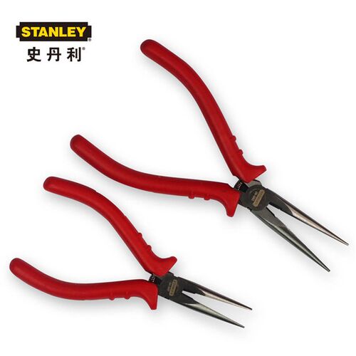 史丹利工具红柄精密尖嘴钳5寸6寸84-047-23 84-048-23