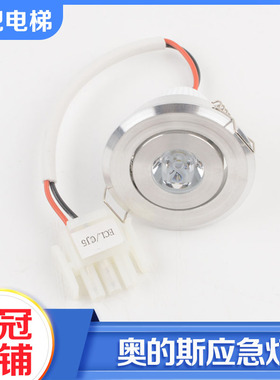 原装OTIS西子奥的斯电梯应急灯XAA417AK1/2轿厢照明圆形灯12V配件