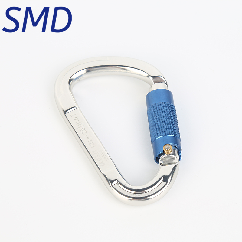 户外登山扣承重攀岩主锁d型主锁梨形自动锁扣攀岩安全钩锁具包邮