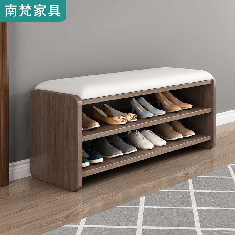 实木换鞋凳鞋柜家用鞋架一体进门可坐门口收纳穿鞋凳多层入户鞋架