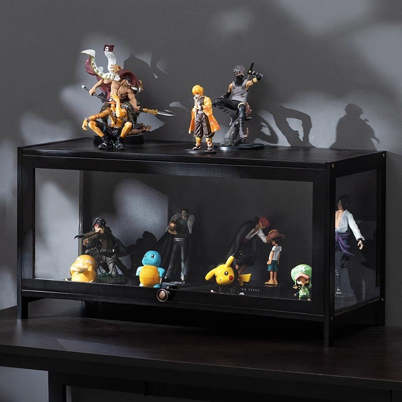 手办展示盒盲盒收纳展示架泡泡玛特积木亚克力乐高置物架展示柜子