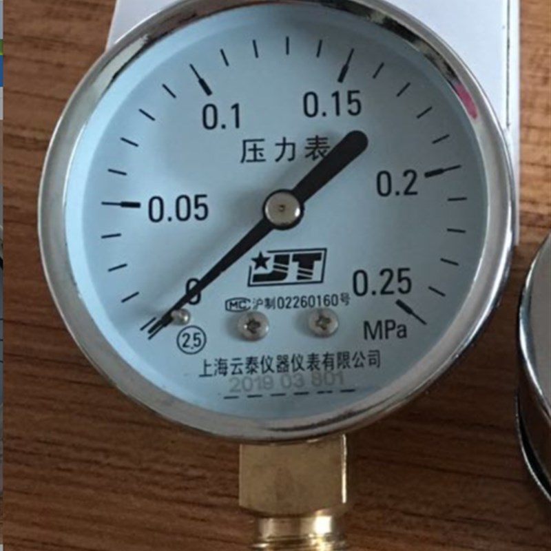 上海云泰新标准压力表0-0.25MPa上海博迅BXM-30R灭菌器消毒锅配件