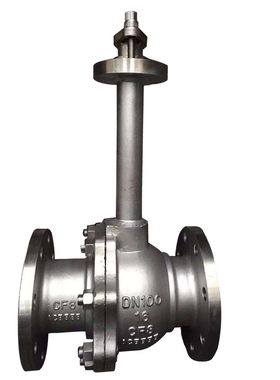 DQ41F-16P不锈钢低温法兰球阀加长杆液氮液氧液氢长轴开关切断阀