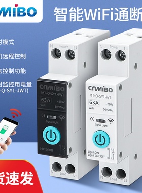 涂鸦智能通断器WIFI断路器远程控制开关带计量天猫精灵小度语音