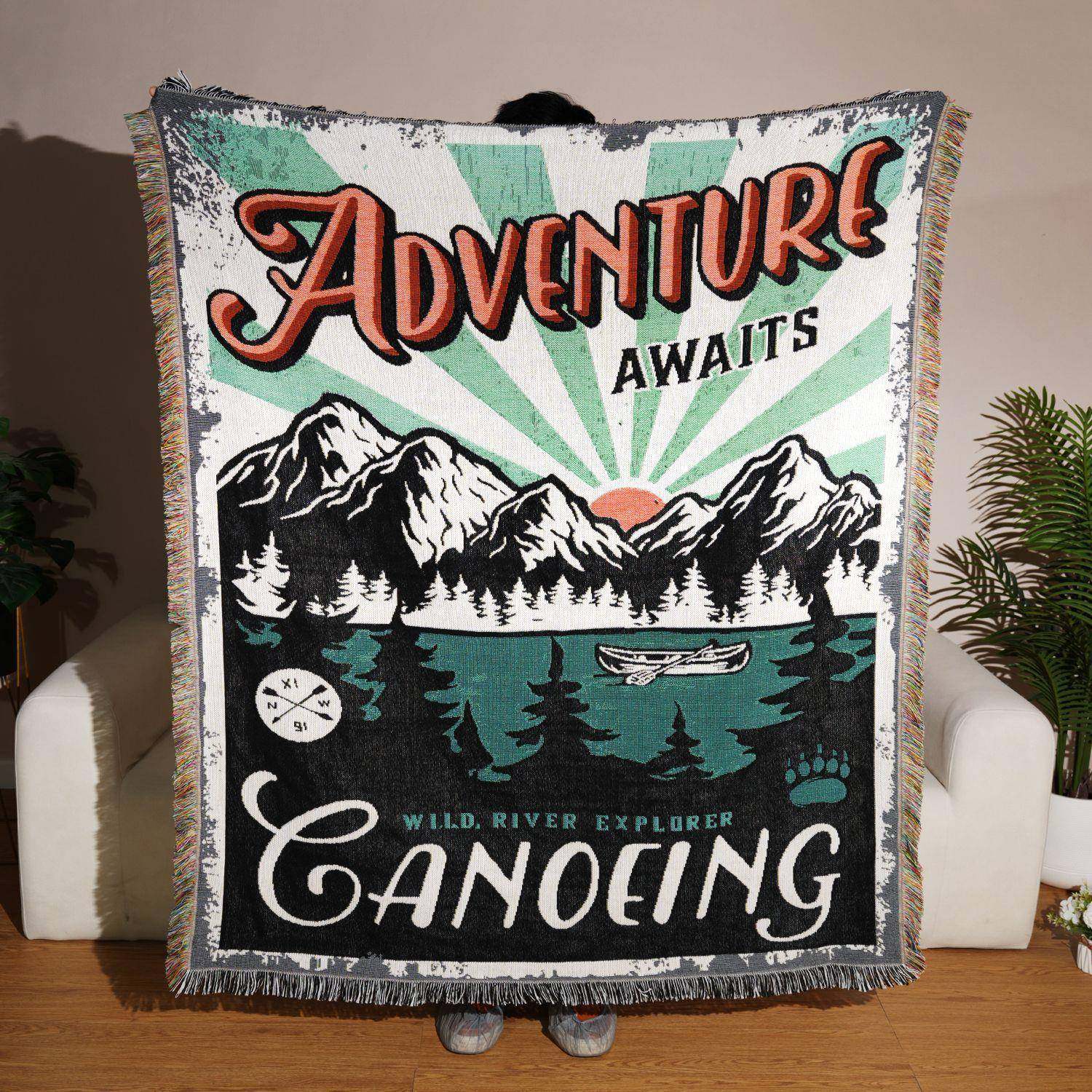 新款提花挂毯户外野餐垫防猫抓线毯复古沙发巾四季通用沙发毯