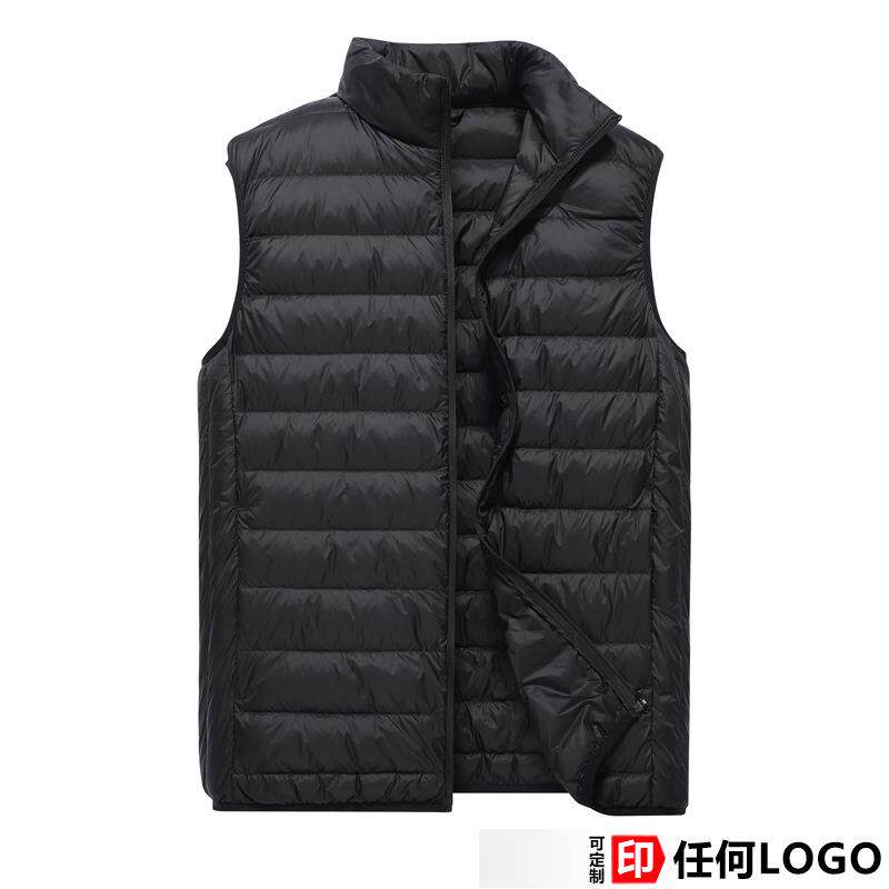 冬季情侣羽绒马甲男女短款轻薄立领背心运动马甲团体厂家直销